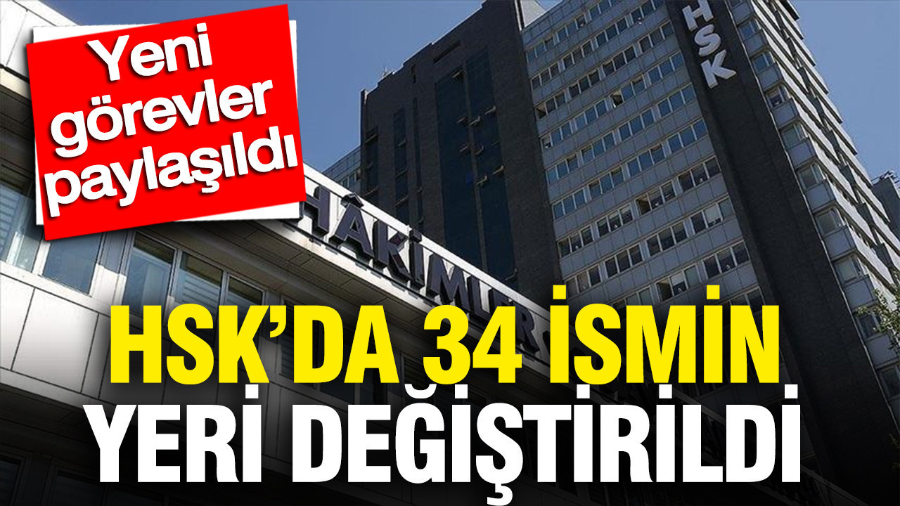 HSK’da 34 ismin yeri değiştirildi: Yeni görevlendirmeler paylaşıldı
