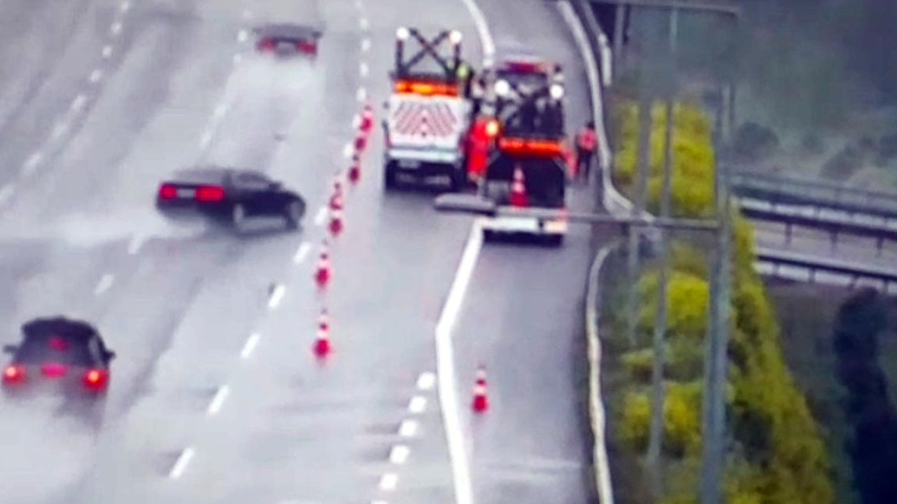 Kuzey Marmara’da dehşet anları: Karayolları ekibine daldı: 3 yaralı