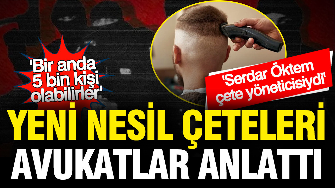 Yeni nesil çeteleri avukatlar anlattı: Serdar Öktem çete yöneticiydi