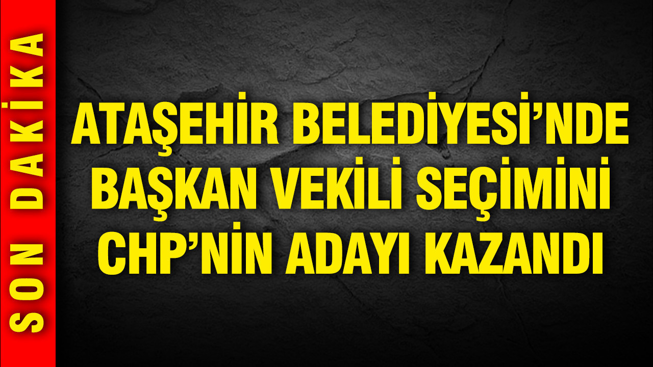 Ataşehir Belediyesi'nde başkan vekili seçimini CHP'nin adayı Murat Güneş kazandı