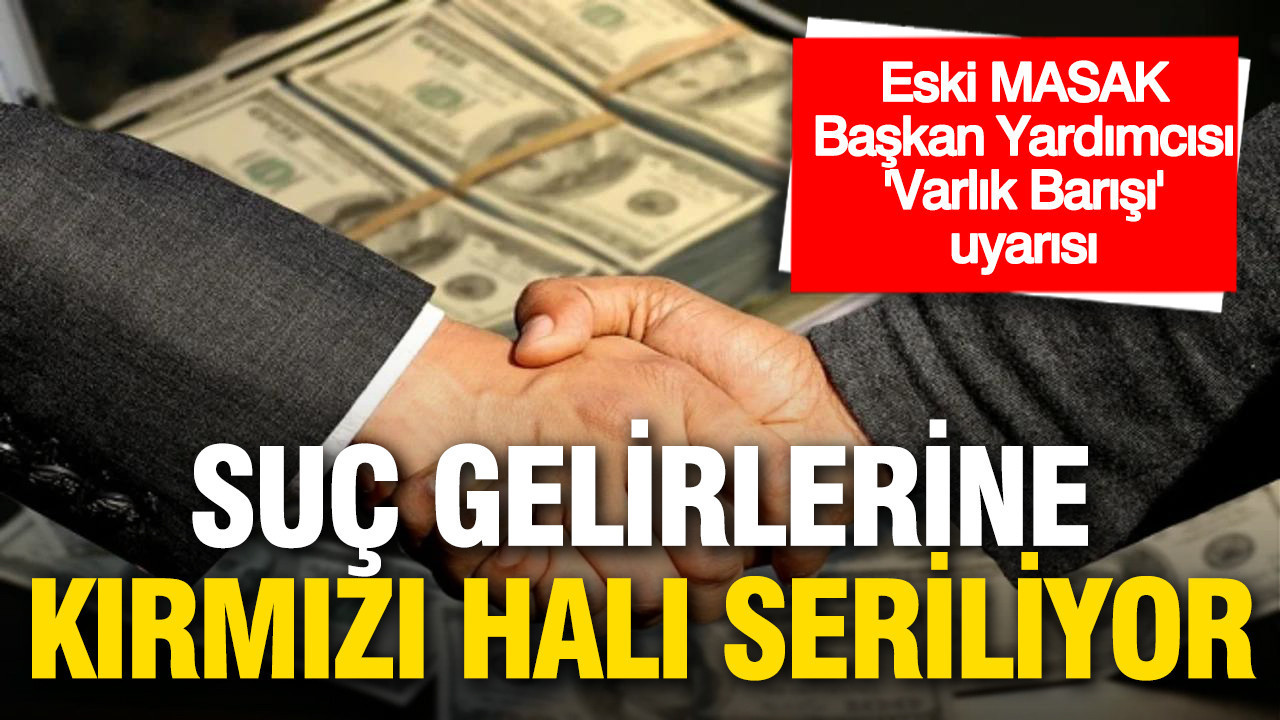Eski MASAK Başkan Yardımcısı'ndan 'Varlık Barışı' uyarısı: Suç gelirlerine kırmızı halı seriliyor