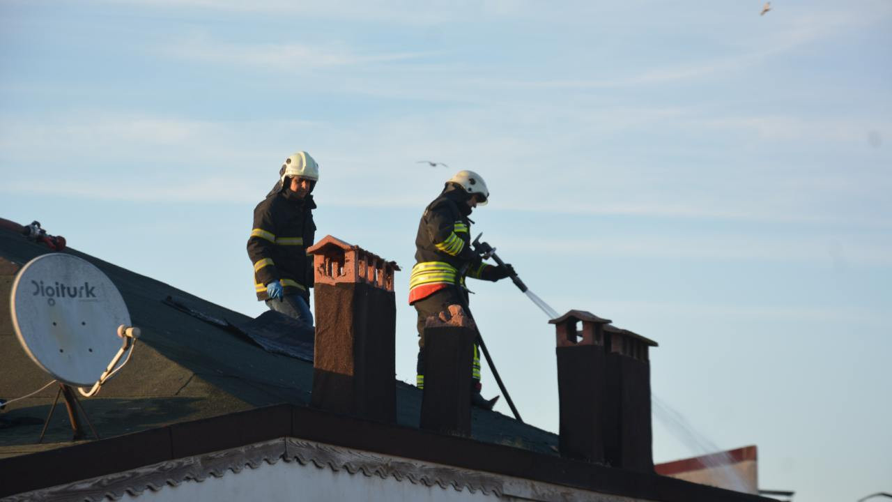 Ordu’da çatı yangını paniği: Alevler kısa sürede söndürüldü