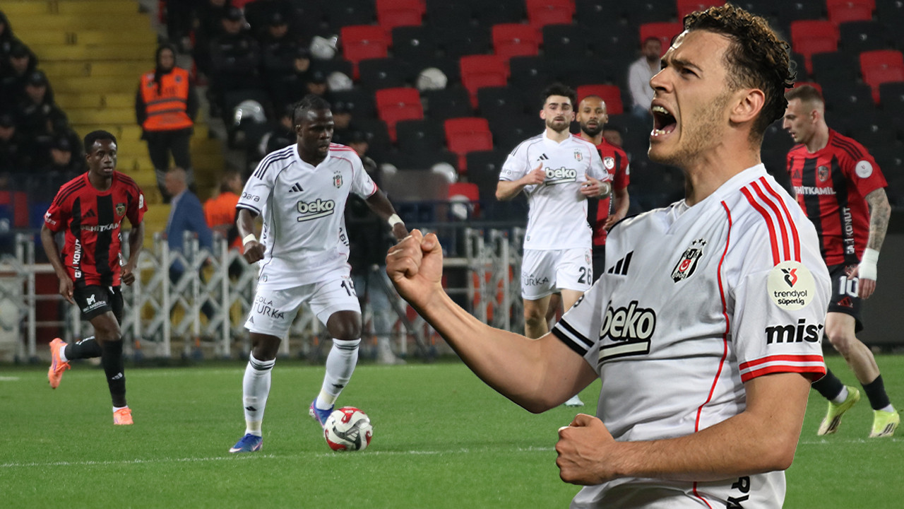 Beşiktaş Gaziantep'te Asllani ile güldü: İlk 22 dakikada maçı çözdü