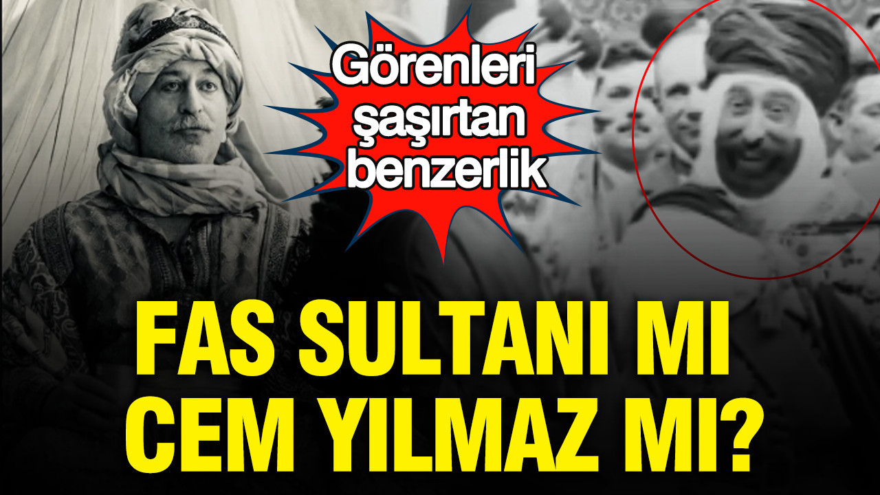 Fas Sultanı mı, Cem Yılmaz mı? Görenleri şaşırtan benzerlik