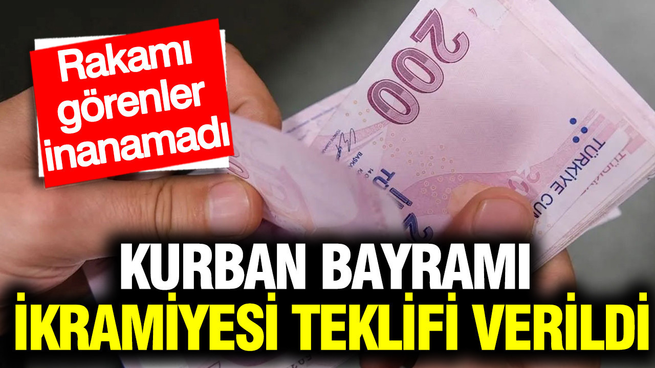 Kurban Bayramı ikramiyesi teklifi: Meclis’e sunuldu