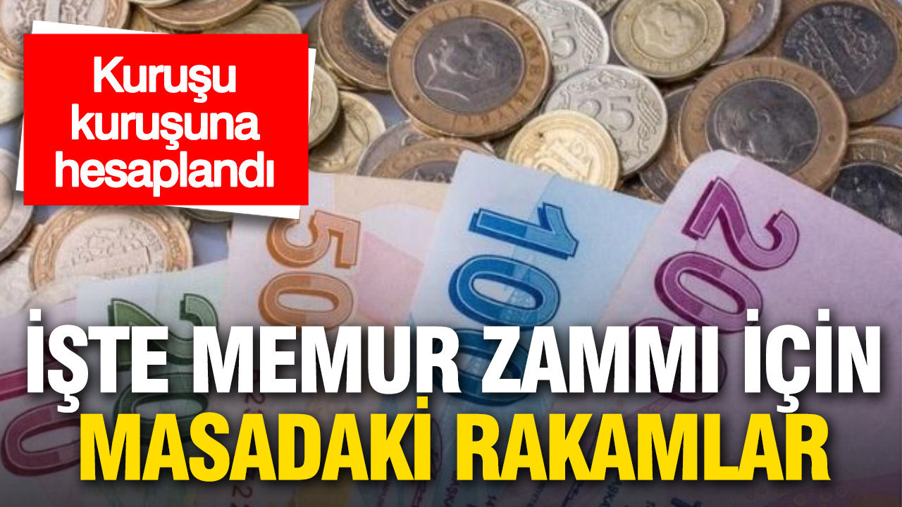 Kuruşu kuruşuna hesaplandı: Memur zammı için masadaki rakamlar