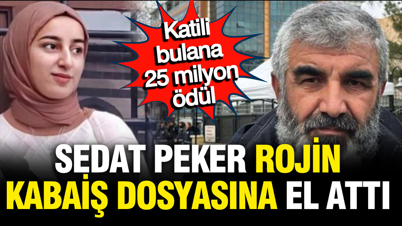 Sedat Peker, Rojin dosyasına el atıyor; Katili bulana 25 milyon lira ödül