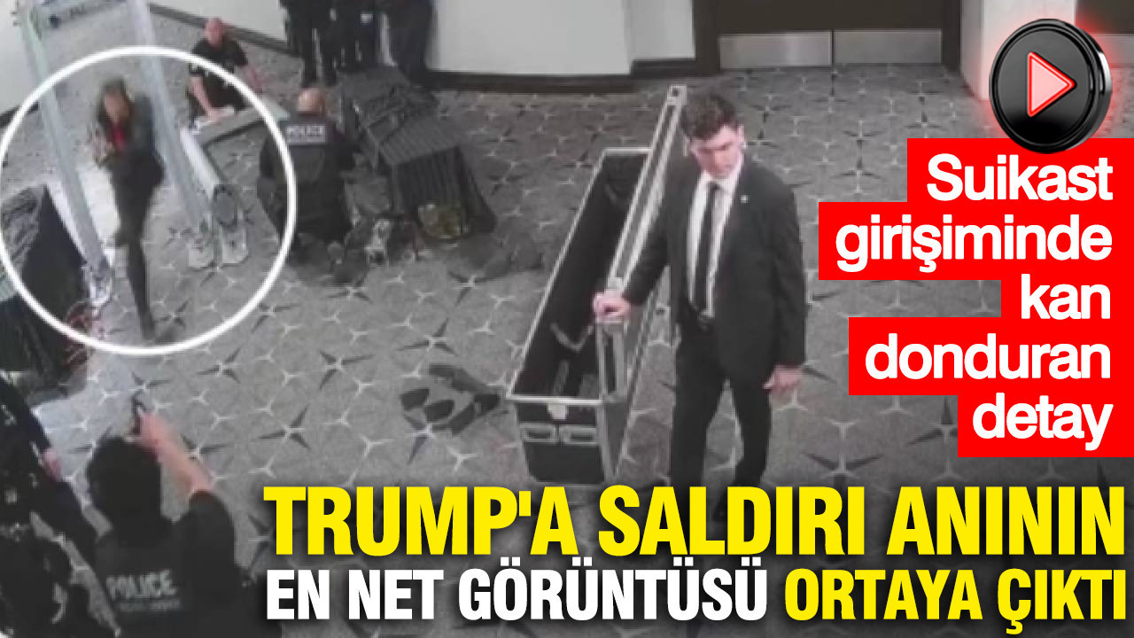 Trump'a saldırı anının en net görüntüsü ortaya çıktı: Suikast girişiminde kan donduran detay