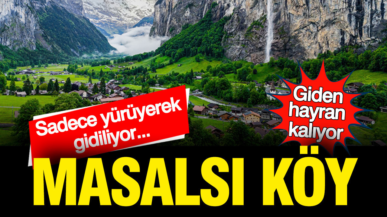 Alpler'deki masal diyarı... Teknolojinin kirletemediği köy