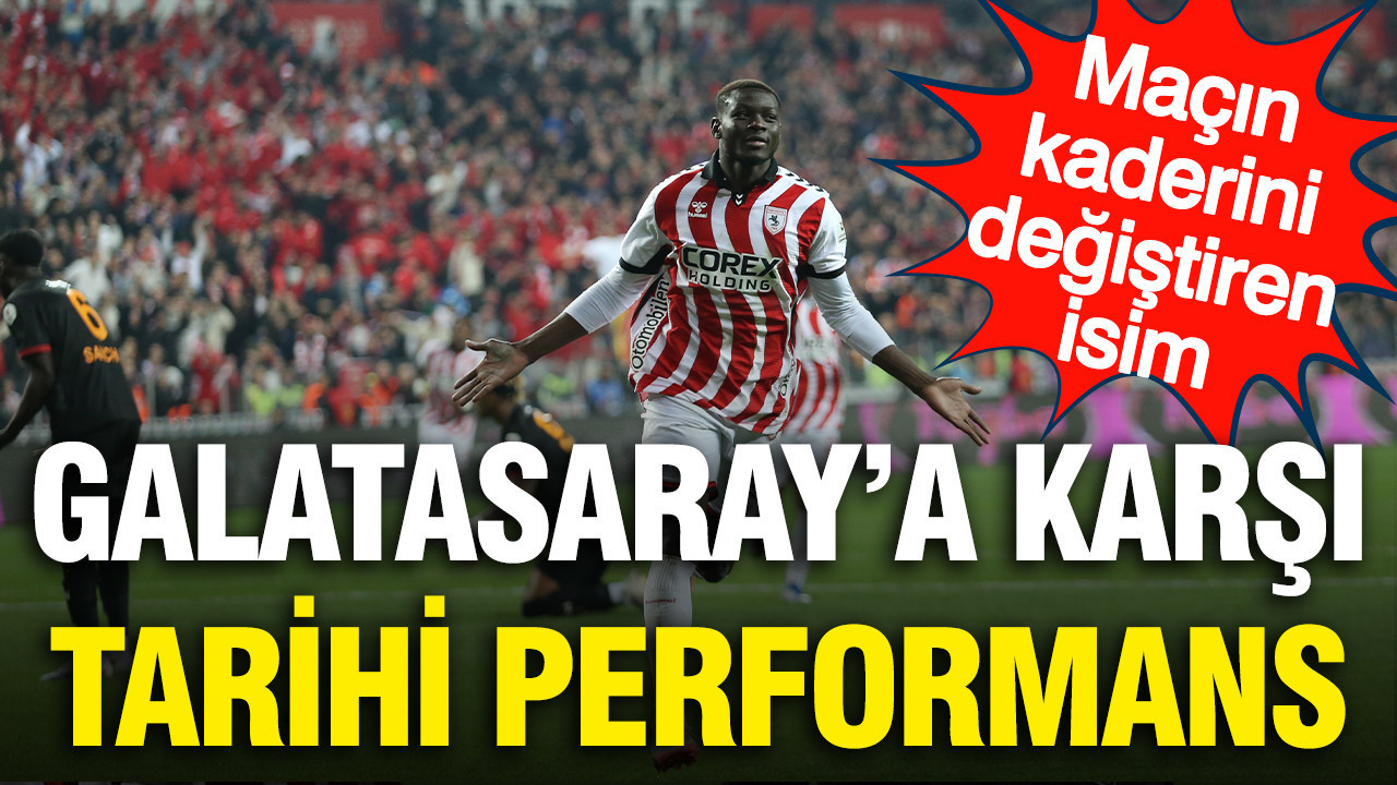 Galatasaray'a karşı tarihi performans sergiledi: Maçın kaderini değiştirdi