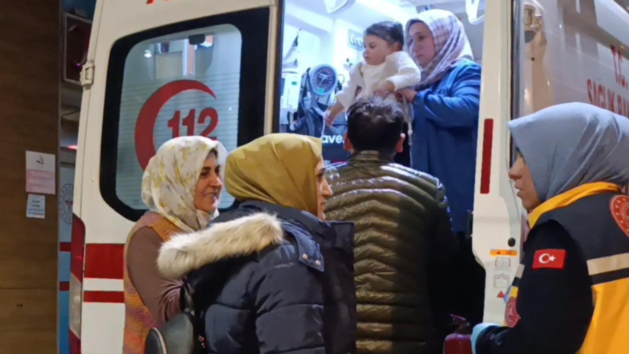 Merdivenden düşen bebek hastanelik oldu