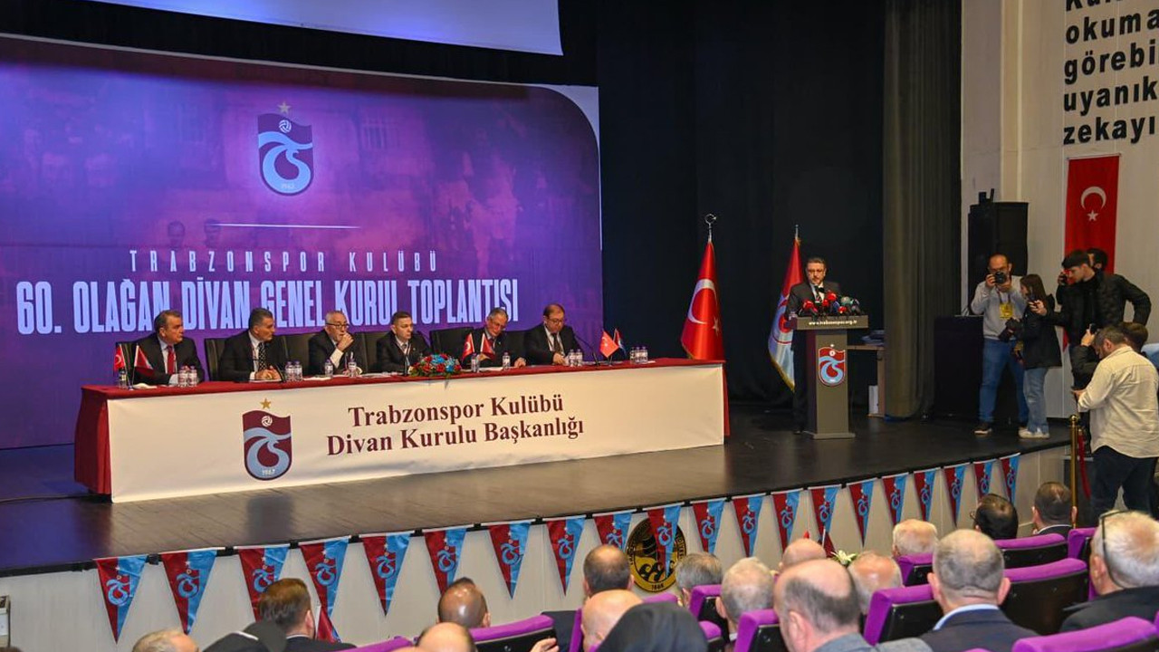 Trabzonspor 60. Olağan Divan Genel Kurul Toplantısı yapıldı