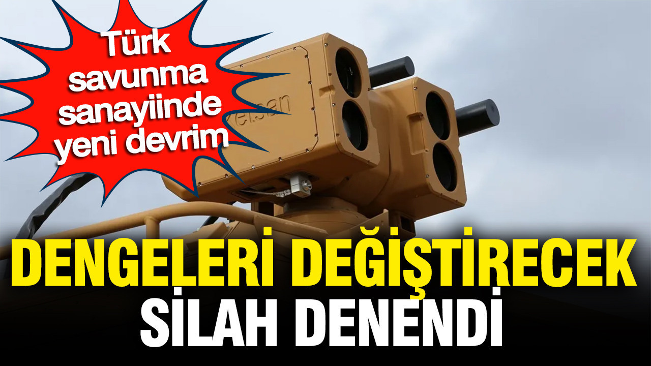 Türk savunma sanayiinde yeni devrim: Dengeleri değiştirecek silah denendi
