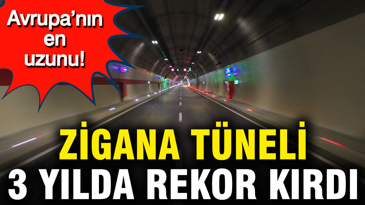 Zigana Tüneli’nden 3 yılda 5 milyondan fazla araç geçti