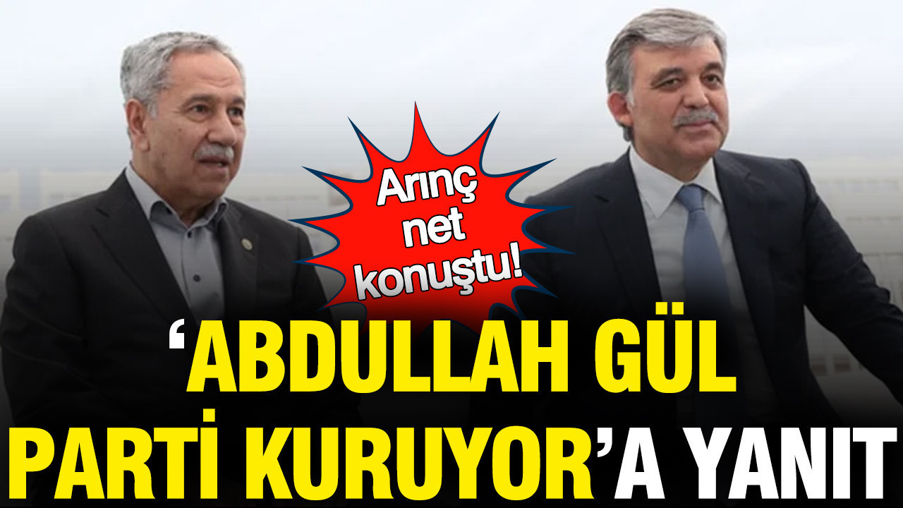 Bülent Arınç'tan 'Abdullah Gül parti kuruyor' iddiasına yanıt