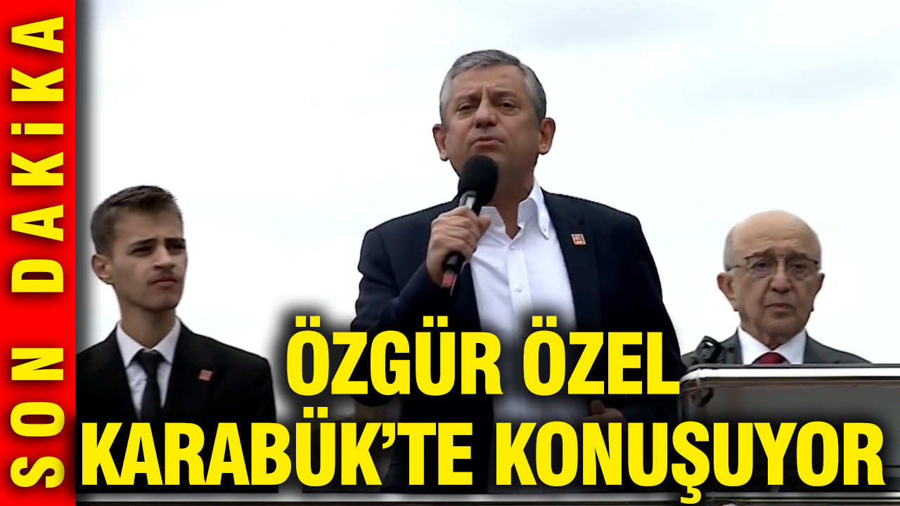 Özgür Özel Karabük'te 'Millet İradesine Sahip Çıkıyor' mitinginde konuşuyor
