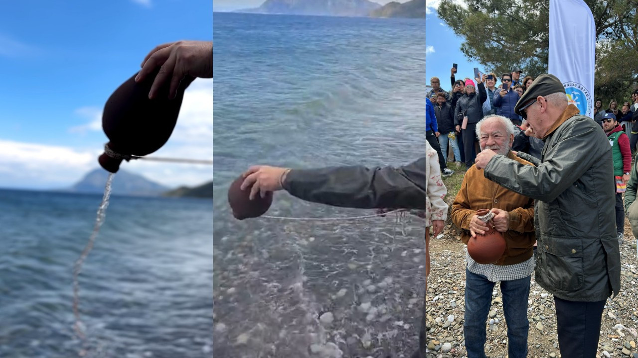 Datça’da 25 yıllık dostluk yolculuğu: Akdeniz suyu Ege’ye kavuştu