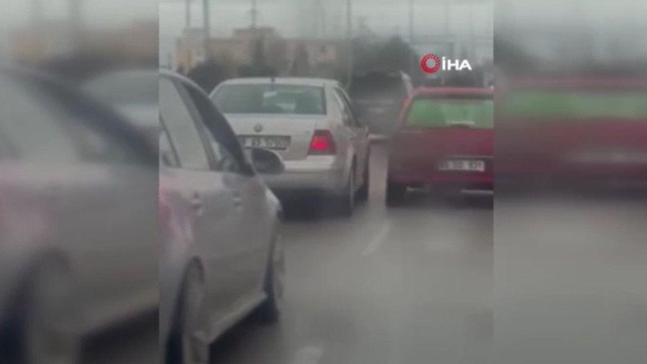 Düğün konvoyu tehlike saçtı