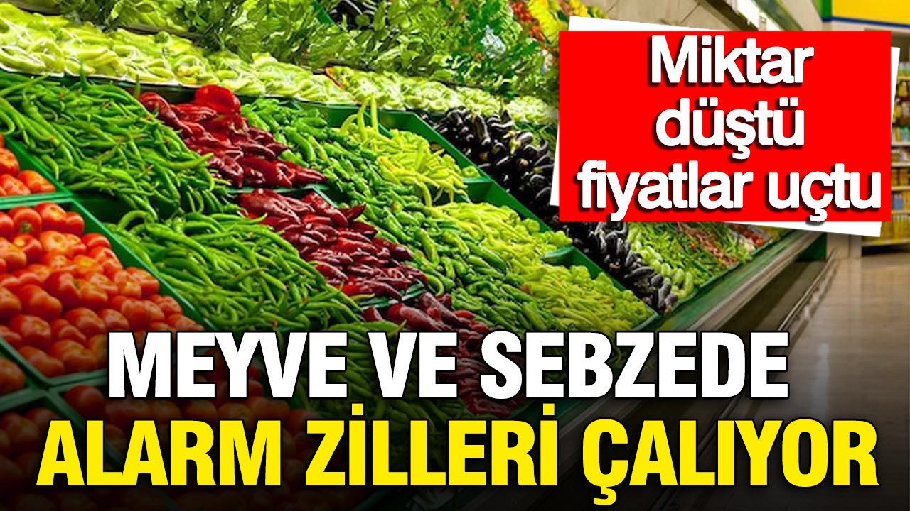 Meyve ve sebzede alarm zilleri çalıyor: Miktar düştü, fiyatlar uçtu