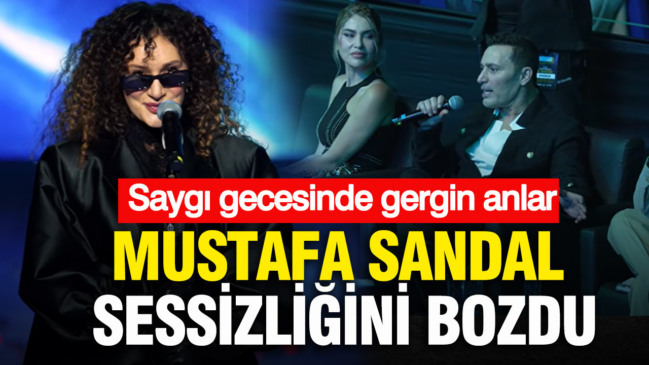 Saygı gecesinde gergin anlar: Mustafa Sandal sessizliğini bozdu