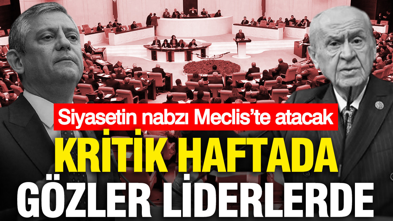 Siyasetin nabzı Meclis’te atacak: Kritik haftada gözler liderlerde
