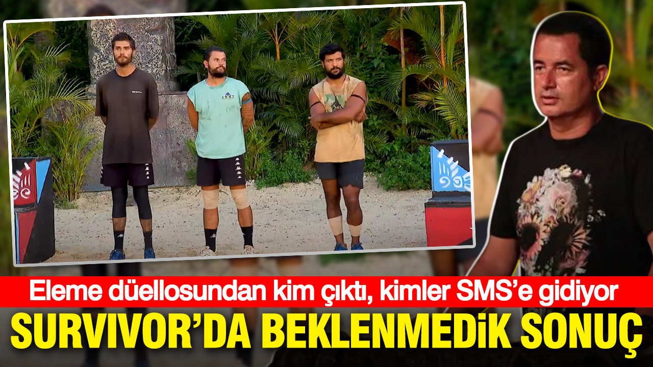 Survivor'da beklenmedik sonuç: Eleme düellosundan kim çıktı, kimler SMS’e gidiyor