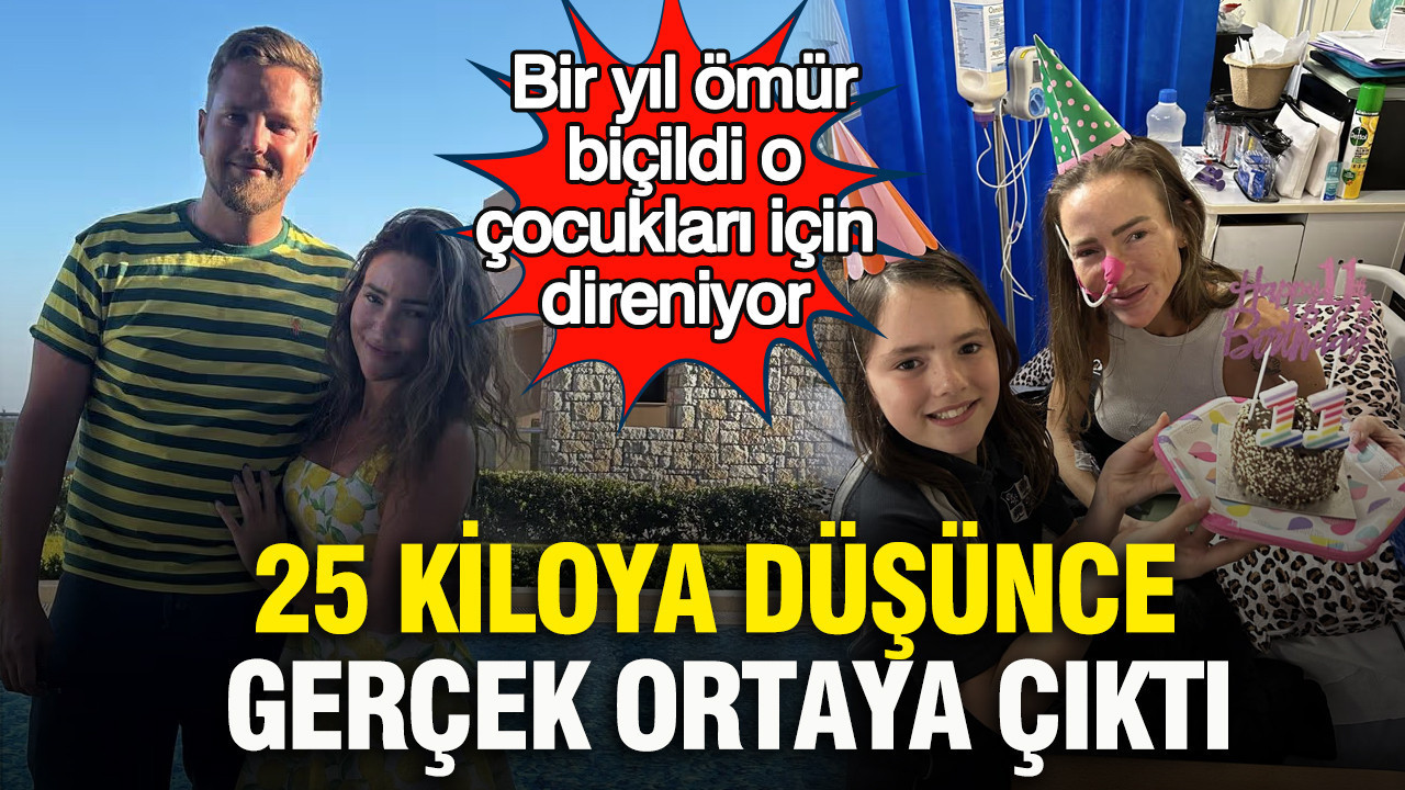 25 kiloya düşünce gerçek ortaya çıktı: Bir yıl ömür biçildi, o çocukları için direniyor