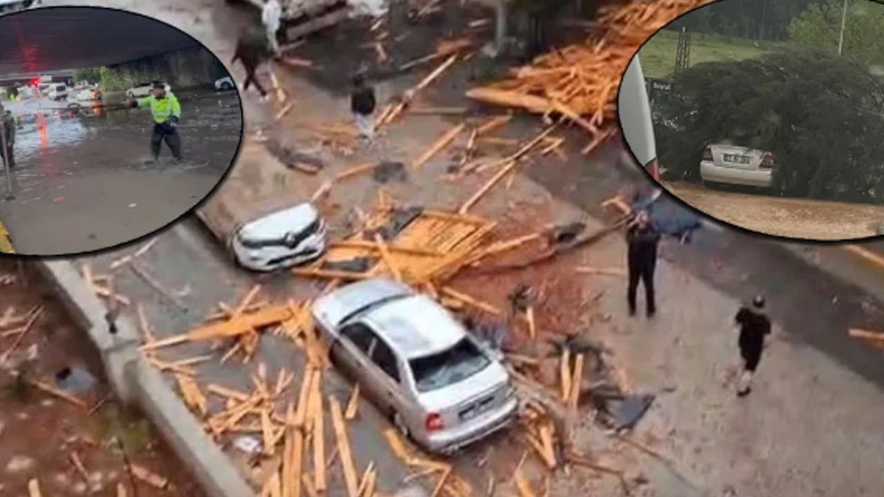 Gaziantep’te fırtına büyük hasar bıraktı