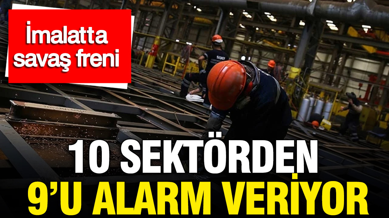 İSO Türkiye İmalat PMI Nisan 2026 verilerini açıkladı: 10 sektörden 9'u alarm veriyor
