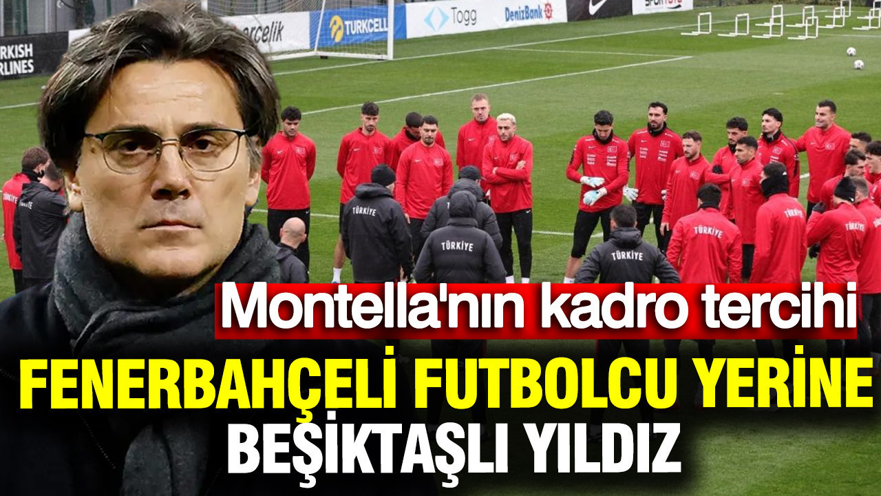 Montella Fenerbahçeli futbolcu yerine Beşiktaşlı yıldızı kadroya alabilir