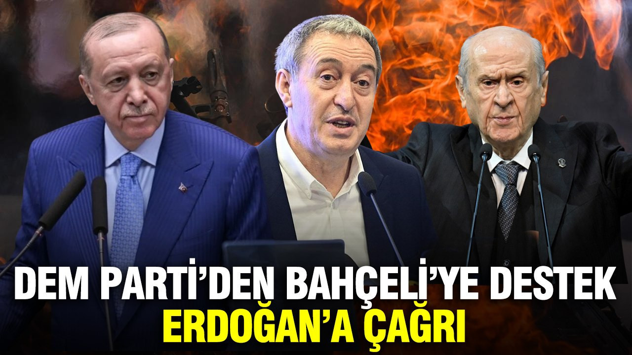 DEM Parti'den Bahçeli'ye destek, Erdoğan'a çağrı