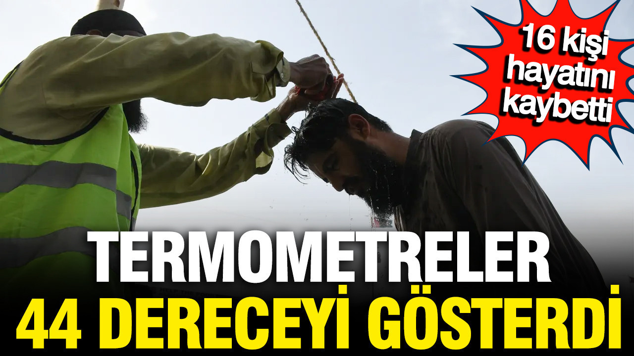 Termometreler 44 dereceyi gösterdi, 16 kişi hayatını kaybetti
