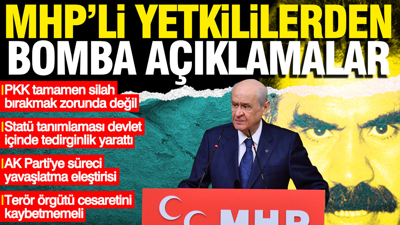 MHP'li yetkililerden AK Parti'ye 'çözüm süreci' eleştirisi: Tamamen silah bırakmak gerçekçi değil