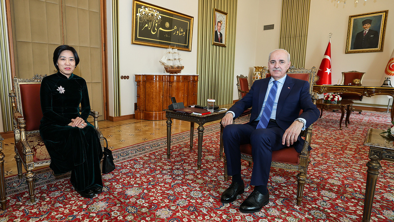 Vietnam Büyükelçisi Dang Thi Thu Ha'dan Meclis Başkanı Kurtulmuş'a ziyaret