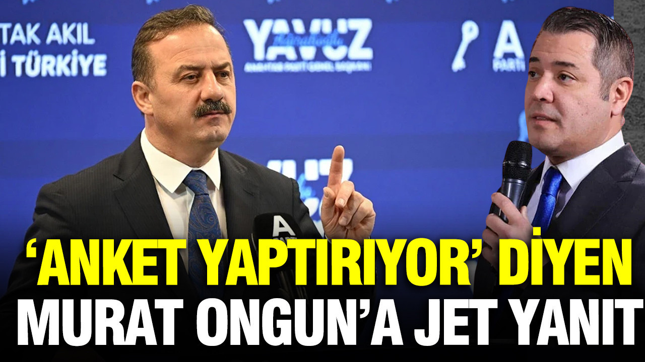 Yavuz Ağıralioğlu ‘anket yaptırıyor’ diyen Murat Ongun’a jet yanıt