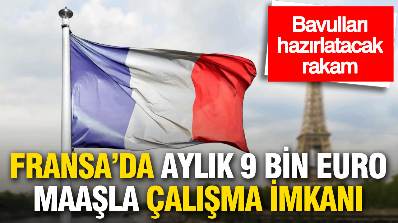 Bavulları hazırlatacak rakam: Fransa'da aylık 9 bin Euro maaşla çalışmanın yolu açıldı