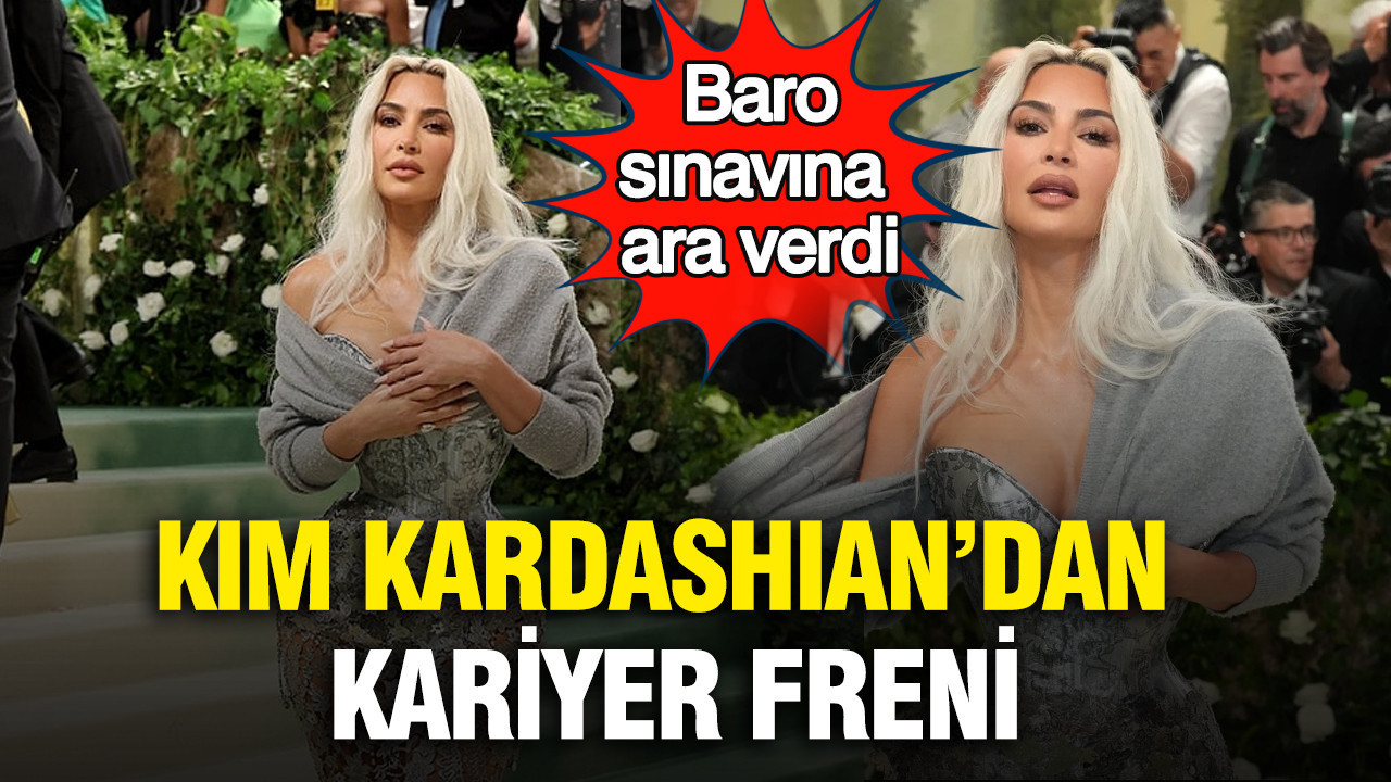 Kim Kardashian’dan kariyer freni: Baro sınavına ara verdi