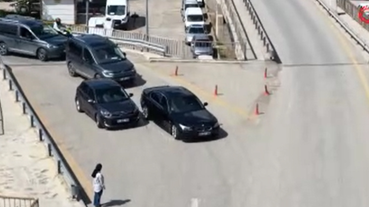 Kaçmak için çok çaba sarf etti: Dron her anını kaydetti