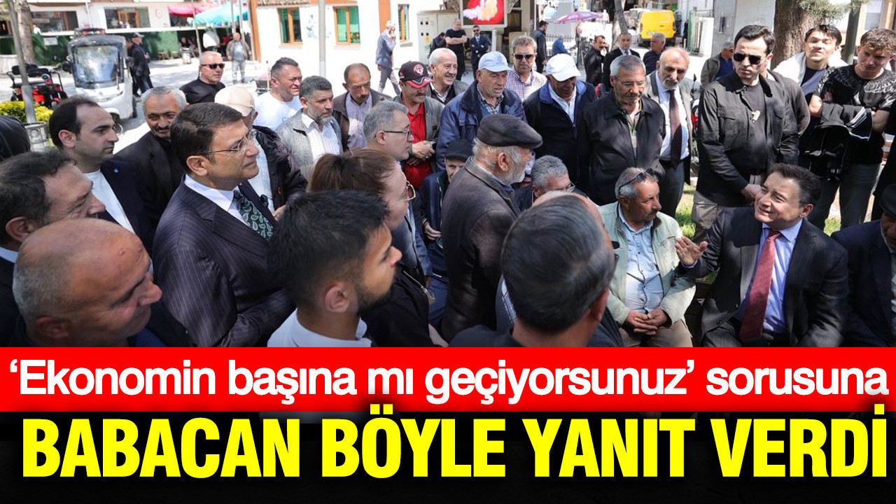 ‘Ekonomin başına mı geçiyorsunuz’ sorusuna Babacan böyle yanıt verdi