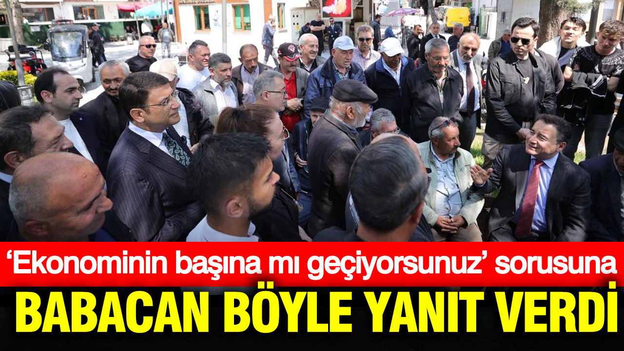 ‘Ekonominin başına mı geçiyorsunuz’ sorusuna Babacan böyle yanıt verdi