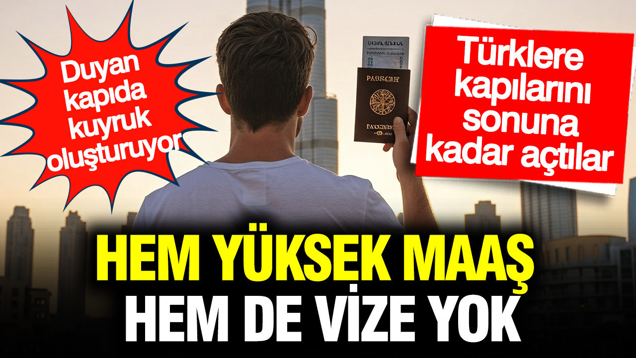 Hem yüksek maaş hem de vize yok: Türklere kapılarını açtılar