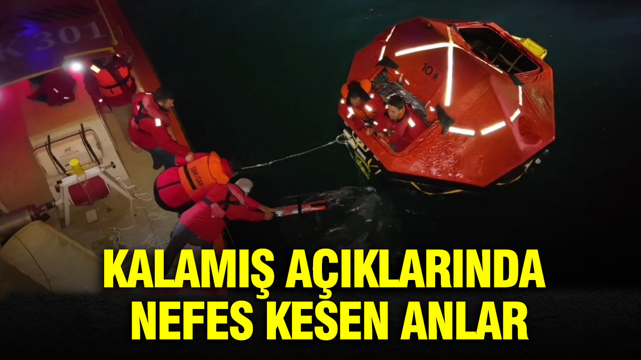 Kalamış açıklarında nefes kesen anlar