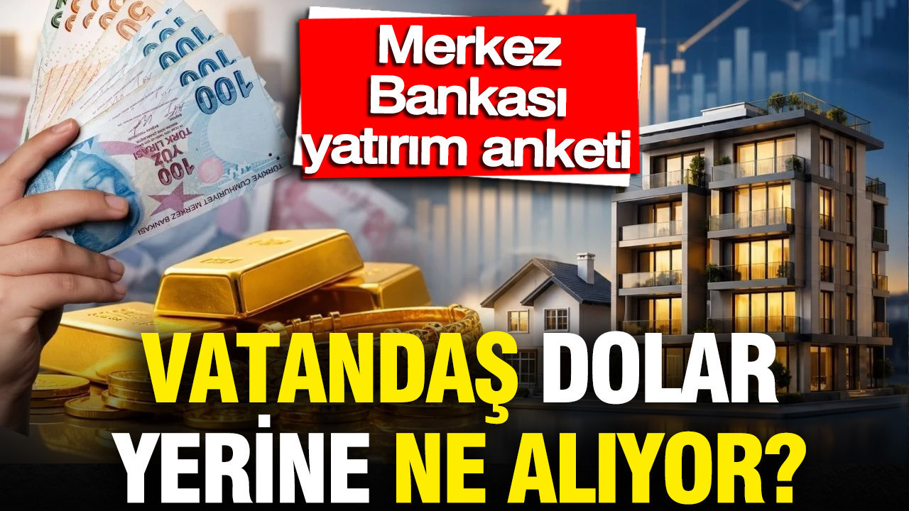 Merkez Bankası yatırım anketi: Vatandaş dolar yerine ne alıyor? Altın mı? Konut mu?