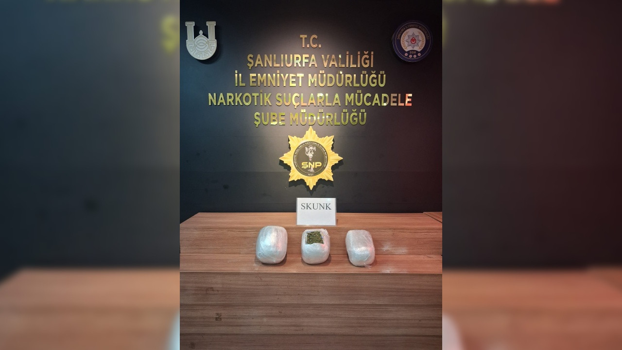 Şanlıurfa'da uyuşturucu operasyonu