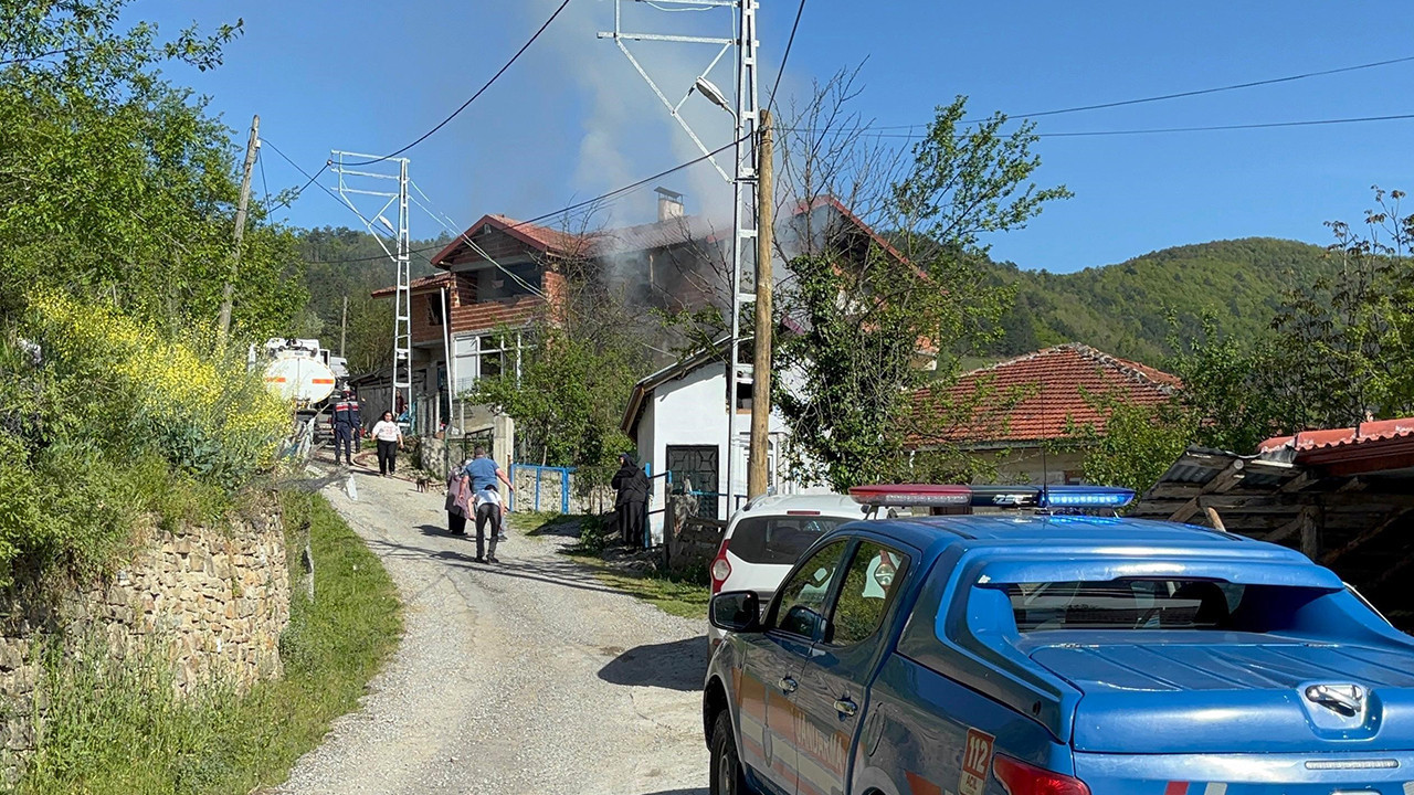 Soba yakayım derken... Dede torun son anda kurtuldu
