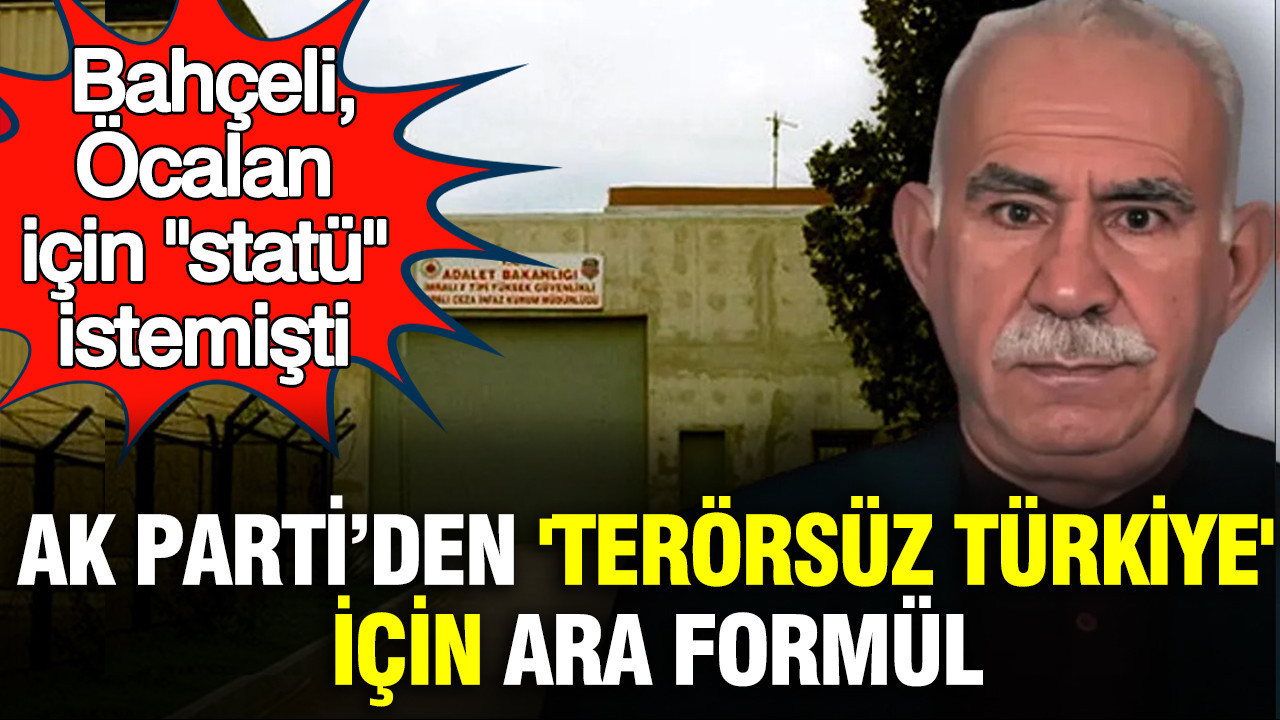 Bahçeli, Öcalan için "statü" istemişti: AK Parti’den 'Terörsüz Türkiye' için ara formül