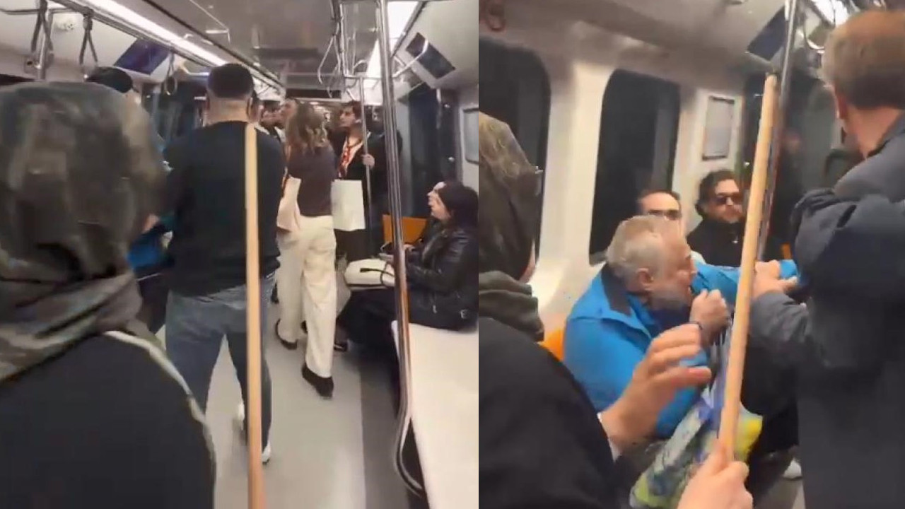 Devreye ‘oklavalı’ kadın girdi: Taraftarlar metroyu savaş alanına çevirdi: