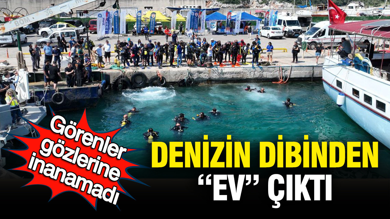 Görenler gözlerine inanamadı: Denizin dibinden "ev" çıktı