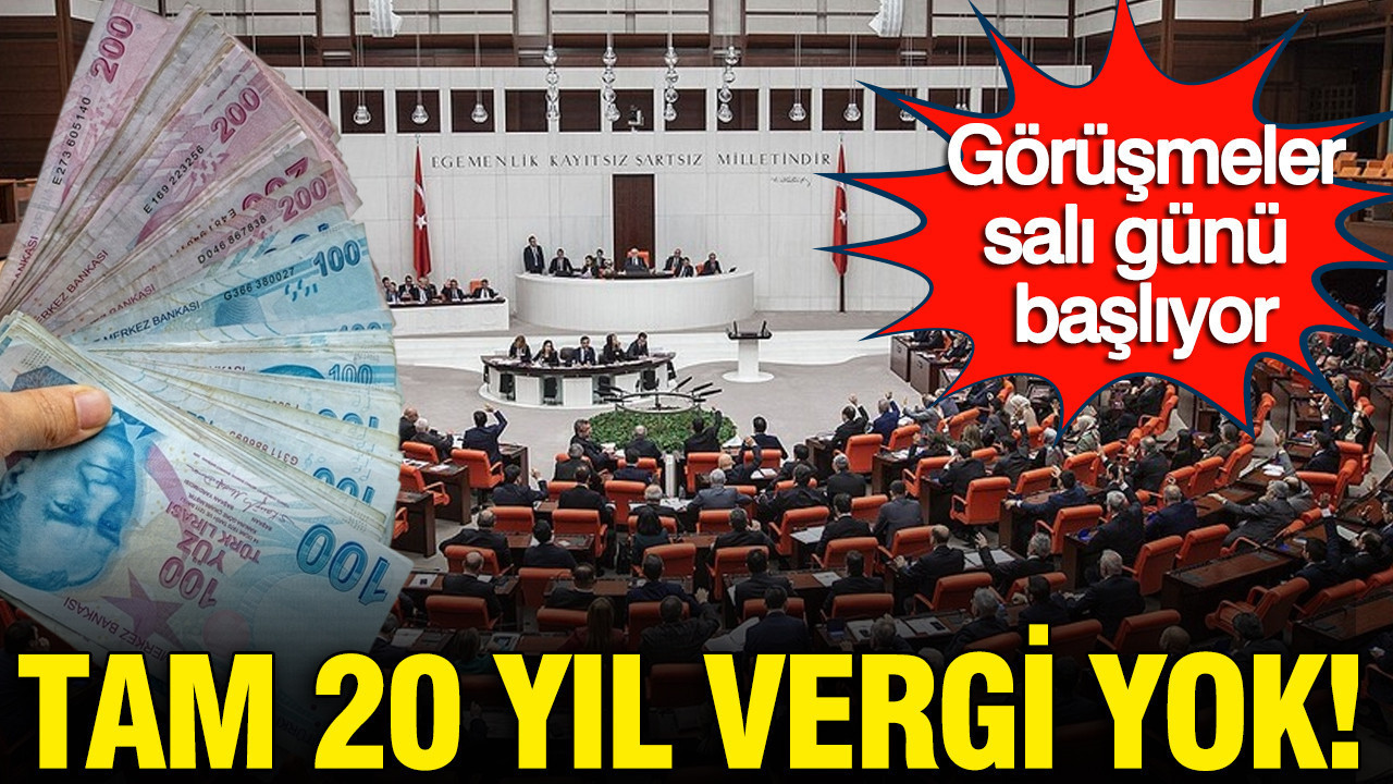 Meclis’te vergi maratonu başlıyor: Milyarlarca liralık varlık barışı ve istisna paketi masada: 2047 yılına kadar muafiyet
