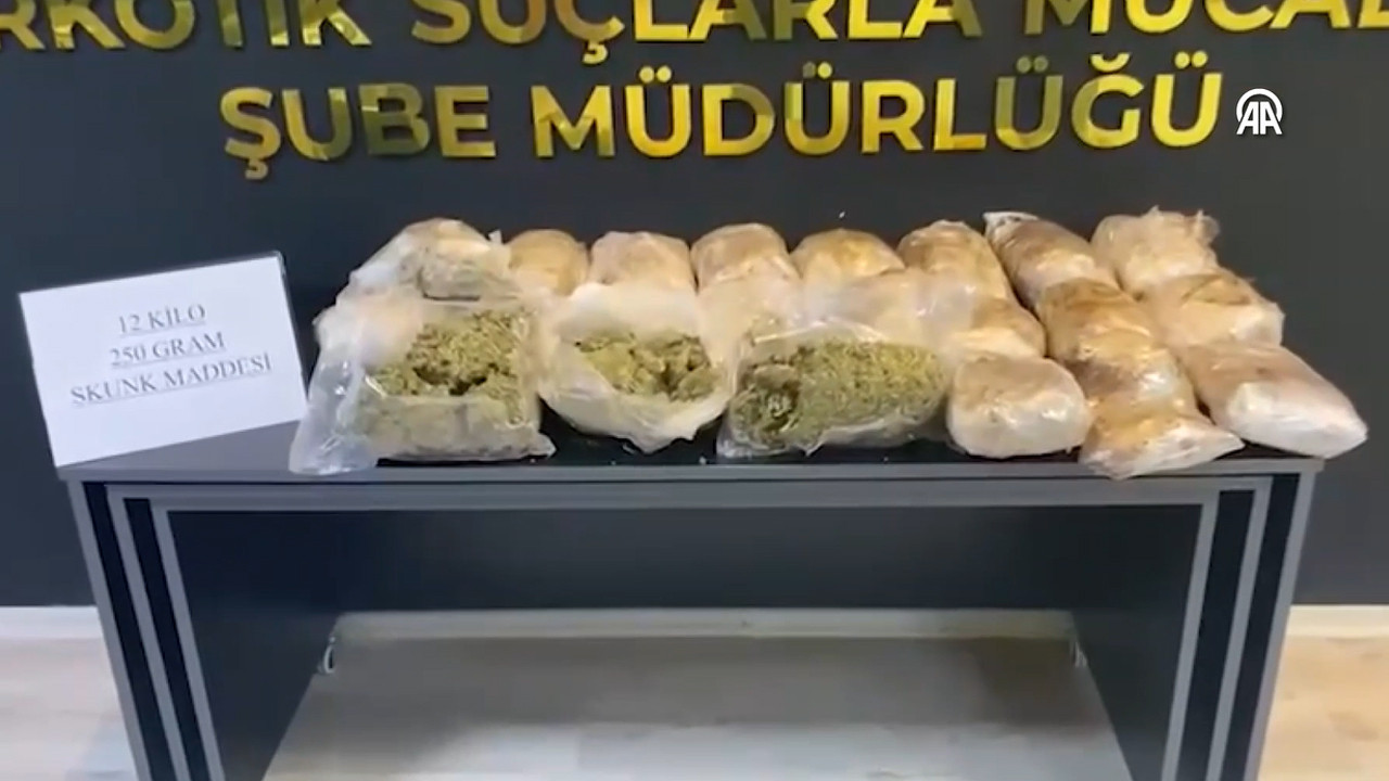 Osmaniye’de 12 kilo uyuşturucu ele geçirildi